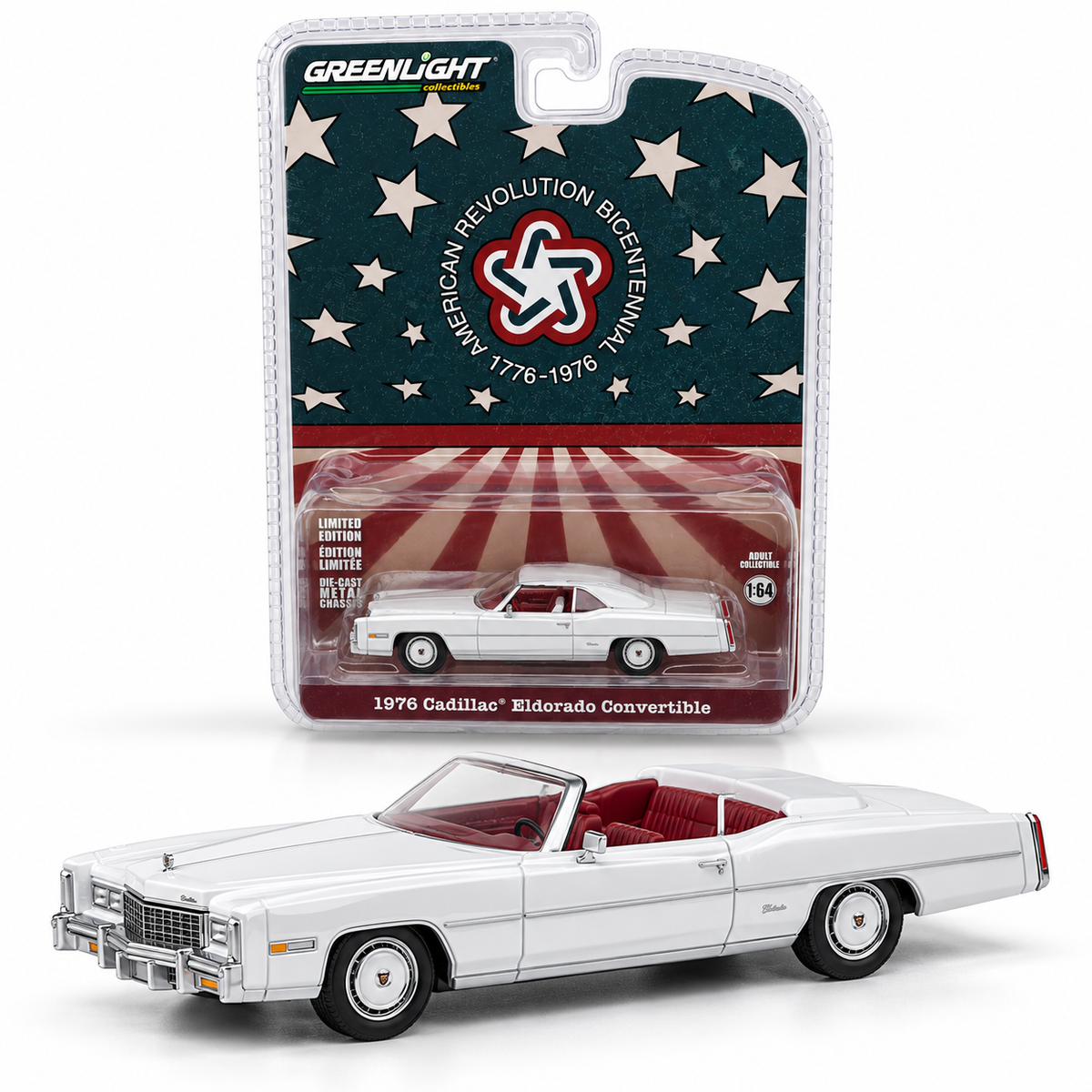 GreenLight American Revolution Bicentennial – Cadillac Eldorado Convertible 1976 1:64