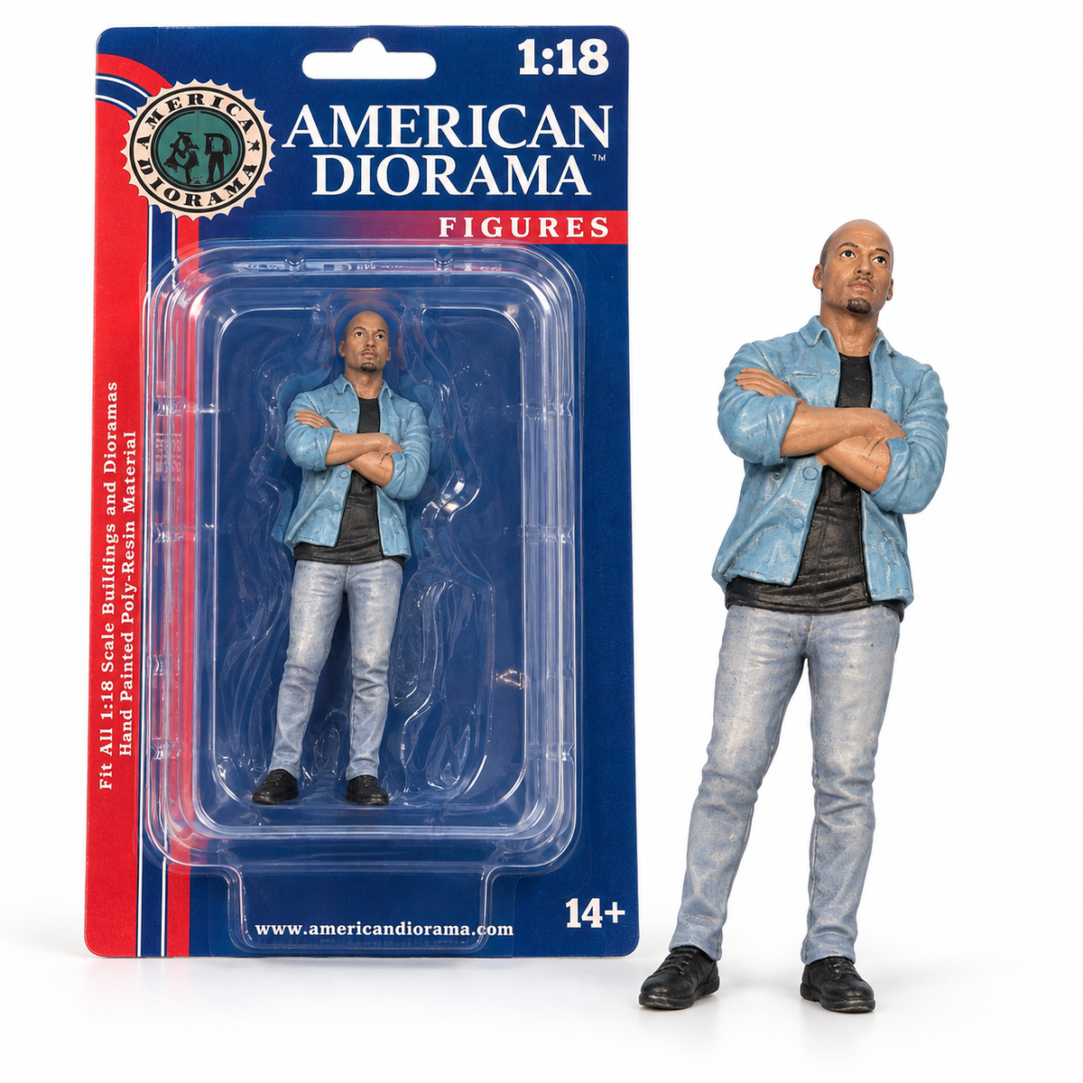 Figurine homme bras croisés American Diorama 1:18