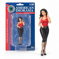 Figurine femme American Diorama haut rouge 1:18