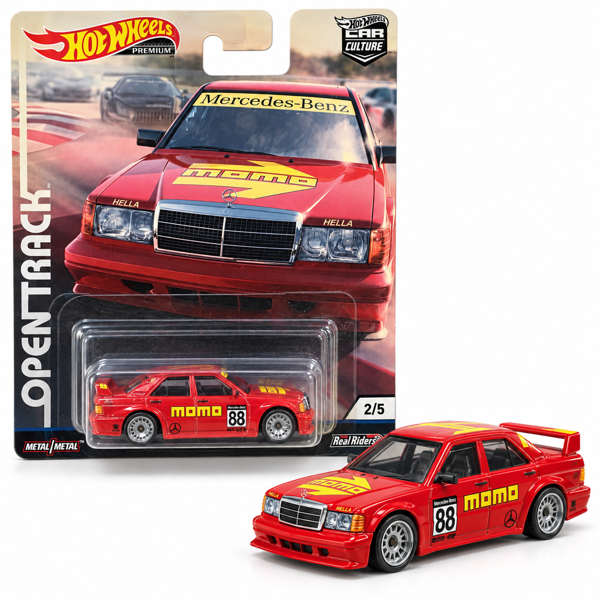 Mercedes-Benz 190E 2.5-16 Evo II Momo #88 2/5 – Hot Wheels Premium Open Track