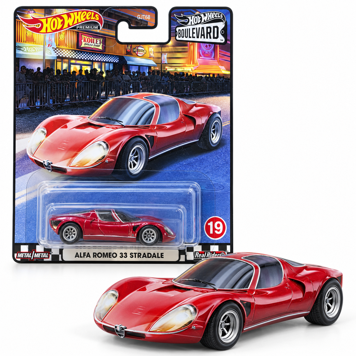 Alfa Romeo 33 Stradale rouge – Hot Wheels Premium Boulevard