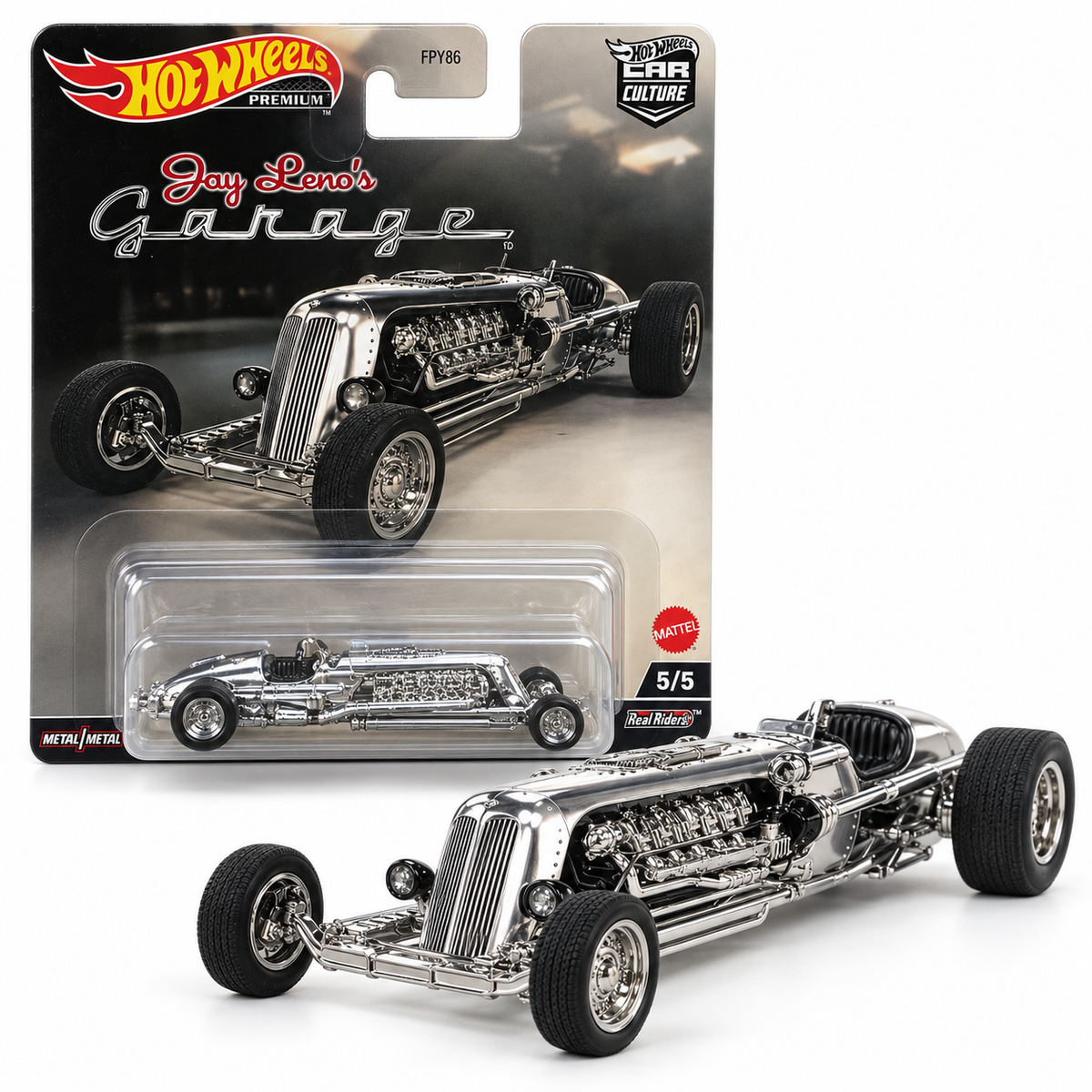 Jay Leno’s Tank Car chromée 5/5 – Hot Wheels Premium Jay Leno’s Garage