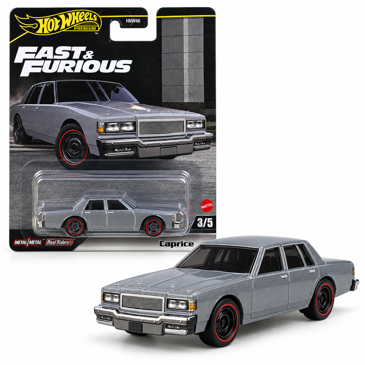 Chevrolet Caprice grise 3/5 – Hot Wheels Premium Fast &amp; Furious