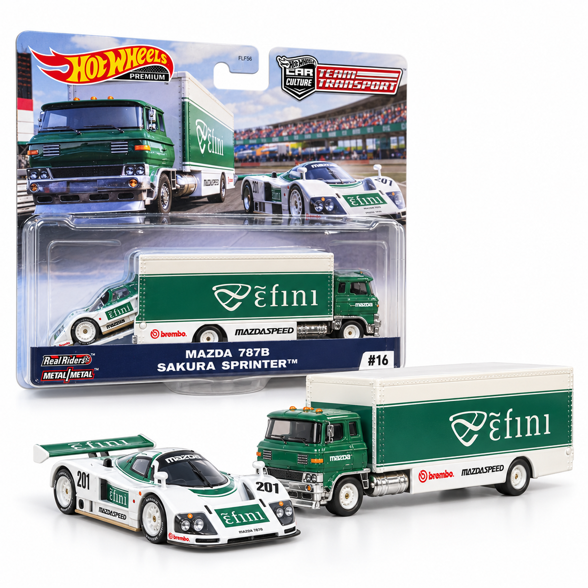 Mazda 787B Efini #201 et Sakura Sprinter – Hot Wheels Team Transport
