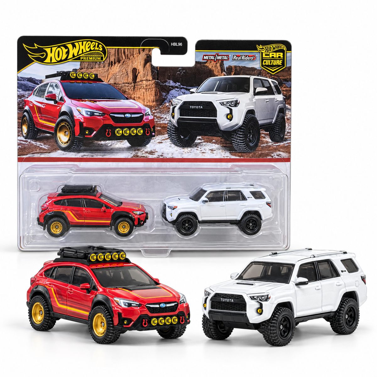 Duo Subaru Crosstrek et Toyota 4Runner tout-terrain – Hot Wheels Premium