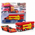 Porsche 962 Momo #30 avec Fleet Flyer 1:64 – Hot Wheels Team Transport