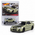 Nissan Skyline GT-R BNR34 V-Spec II Nür avec pièces NISMO 1:43 – Hot Wheels Premium