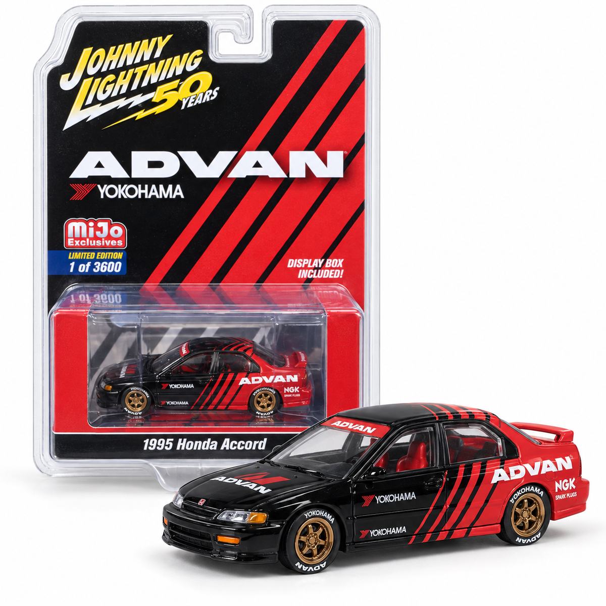 Honda Accord 1995 Advan Yokohama 1:64 – Johnny Lightning Mijo Exclusives