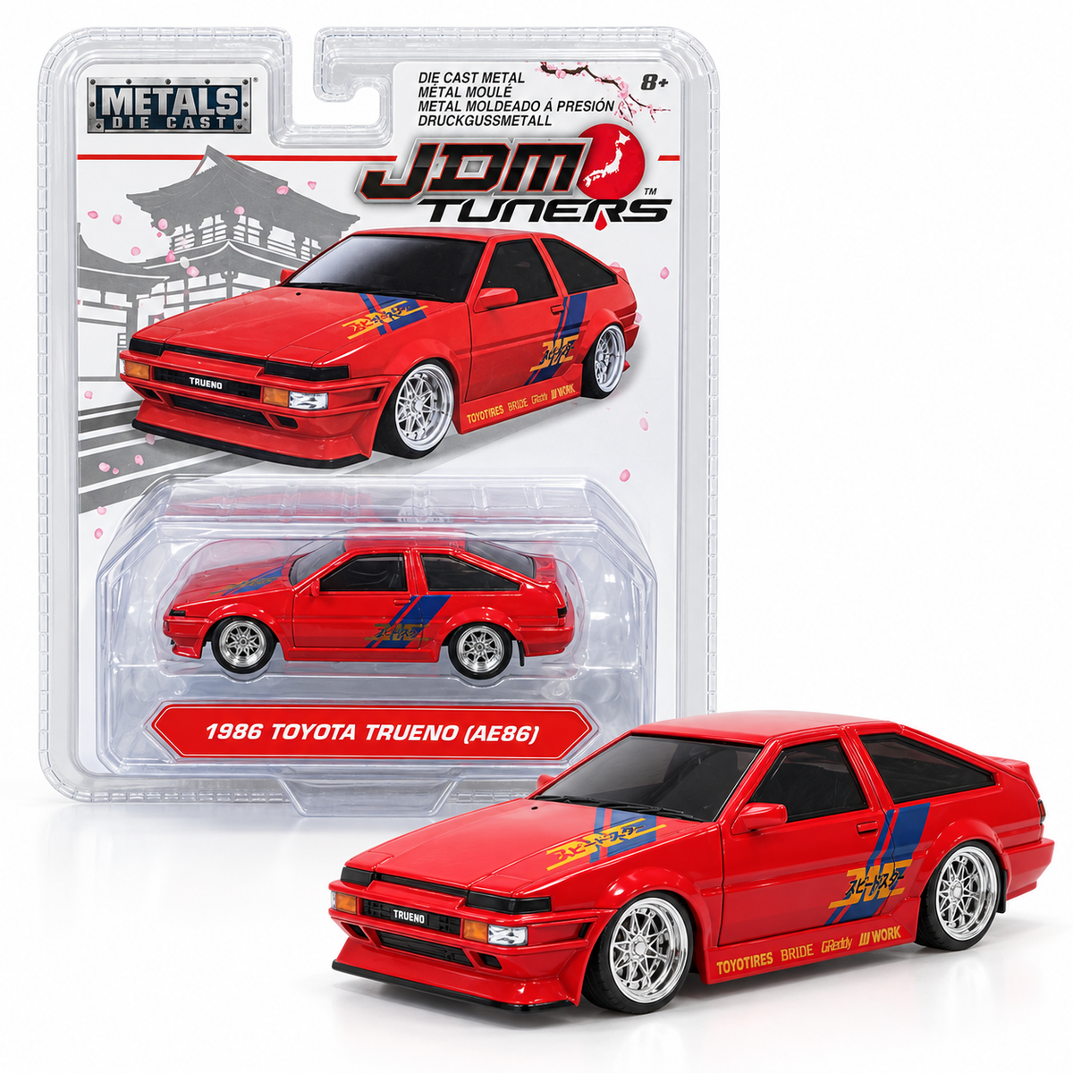 Toyota Trueno AE86 1986 JDM Tuners 1:64 – Jada Toys