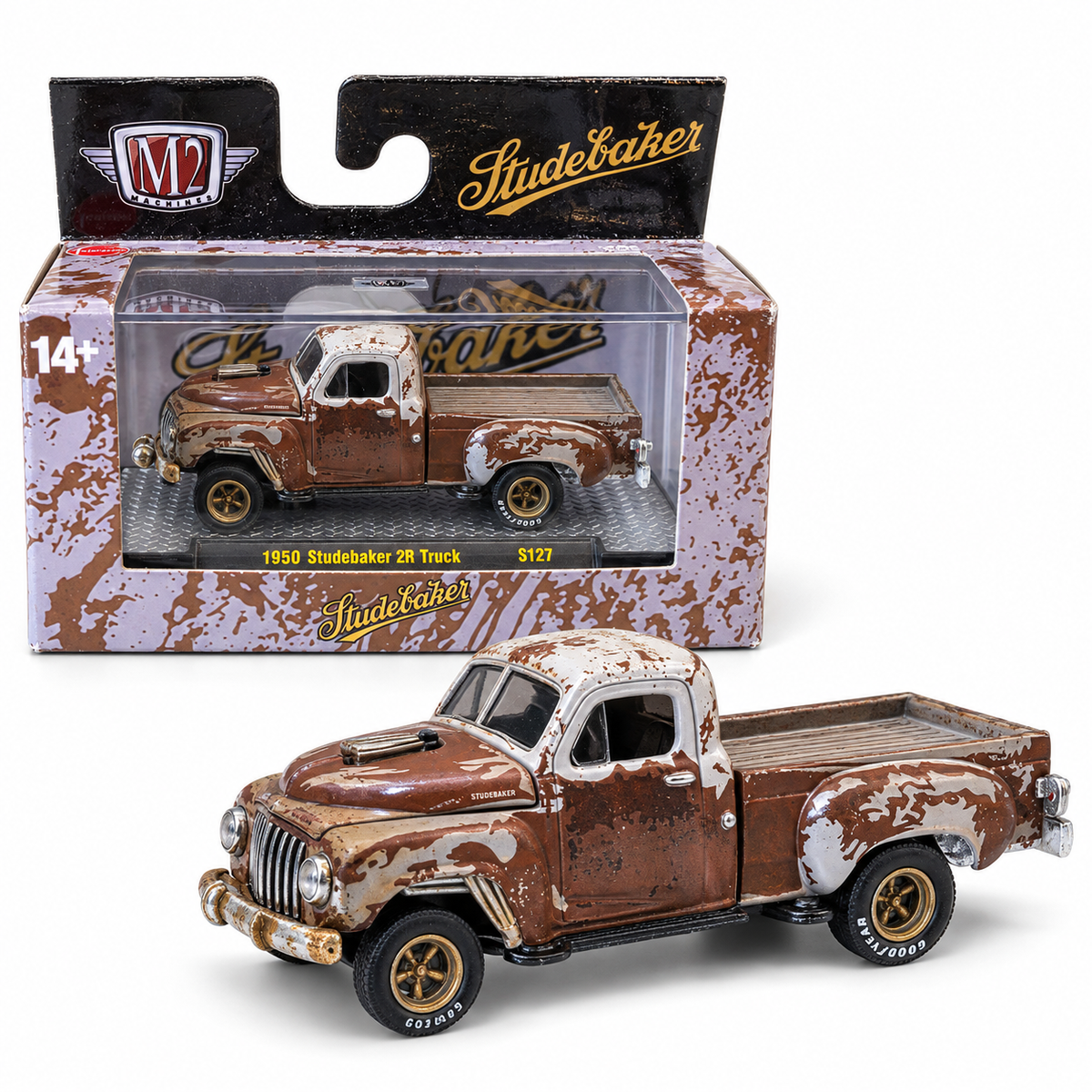 Studebaker 2R Truck 1950 patiné 1:64 – M2 Machines
