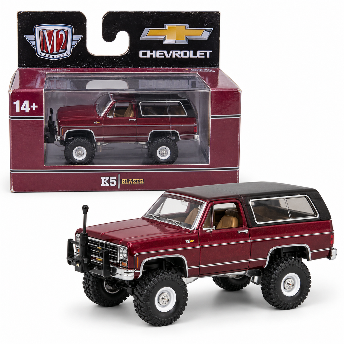 Chevrolet K5 Blazer 4x4 bourgogne 1:64 – M2 Machines