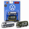 Ensemble Volkswagen Delivery Van USA 1960 2 véhicules 1:64 – M2 Machines Auto-Lift