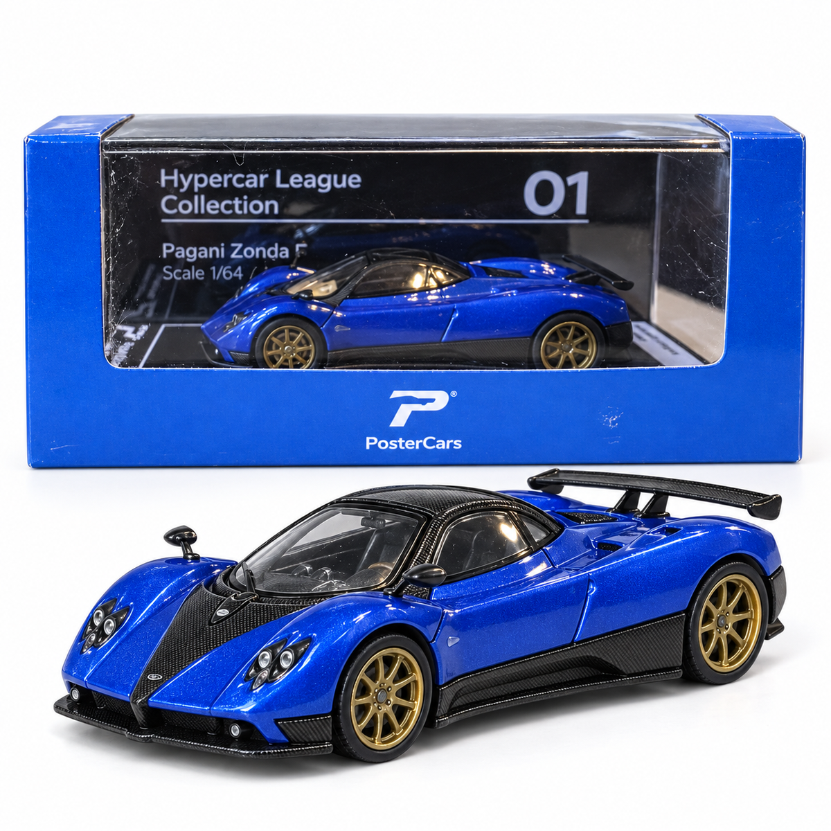 Pagani Zonda F bleue 1:64 – Hypercar League Collection