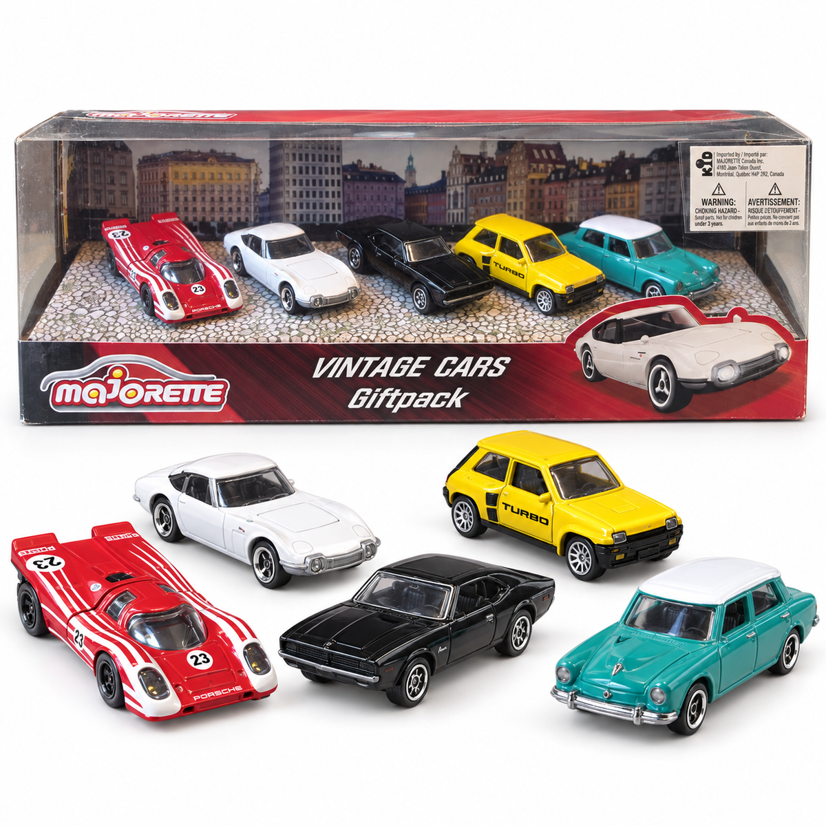 Coffret Vintage Cars Giftpack – 5 véhicules classiques