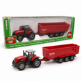 Massey Ferguson 8480 avec remorque basculante Krampe