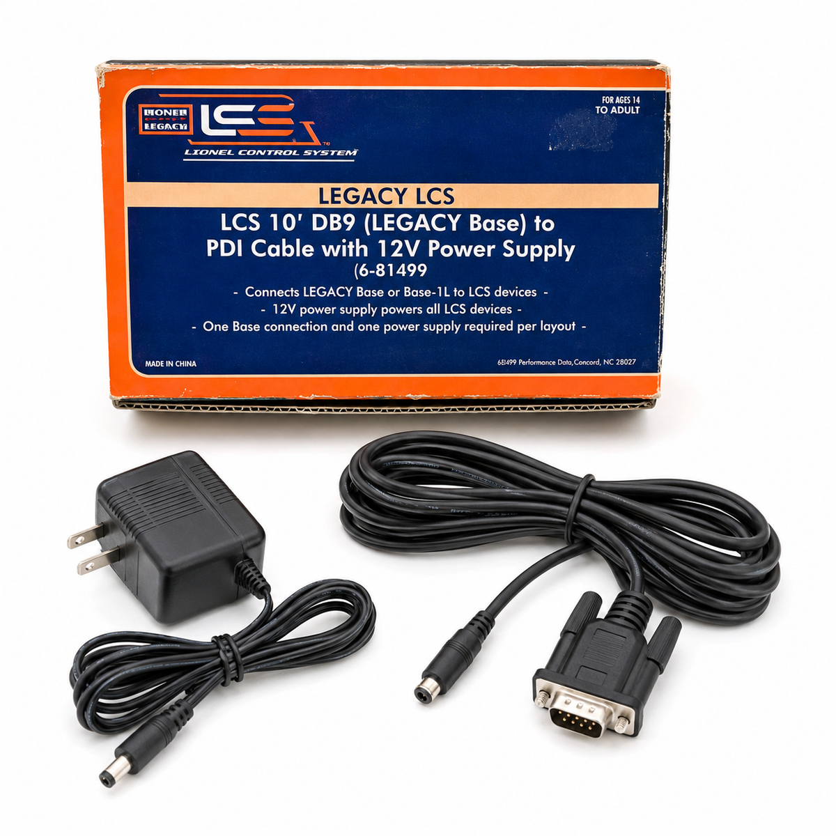 Câble DB9 vers PDI avec alimentation – LCS LEGACY