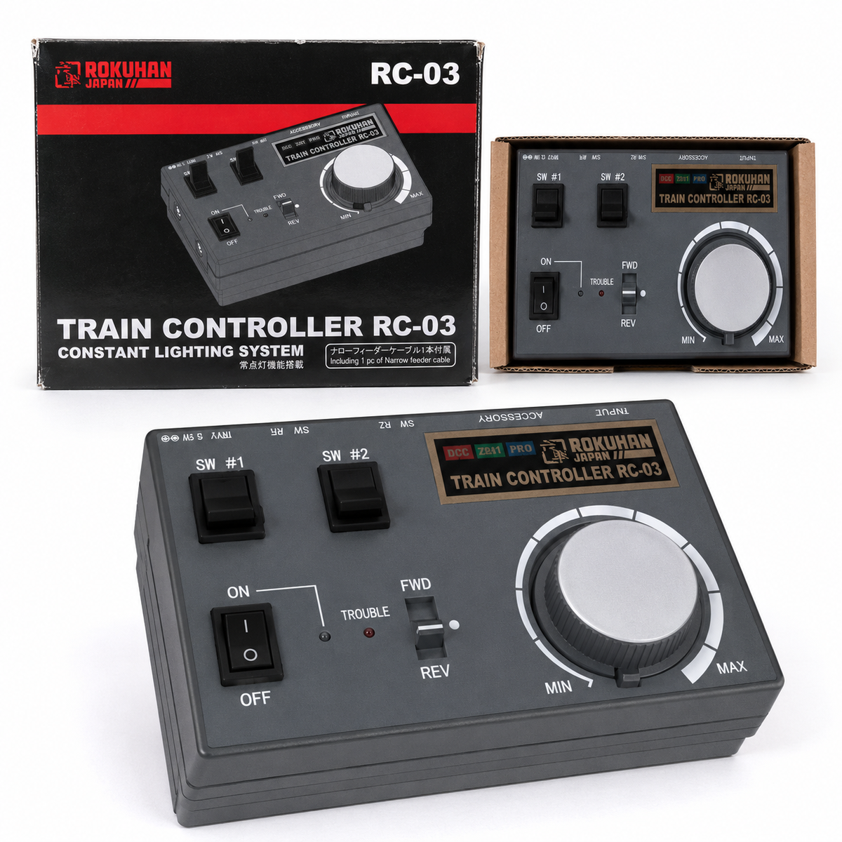 Contrôleur de train Rokuhan RC-03 avec éclairage constant – Échelle Z