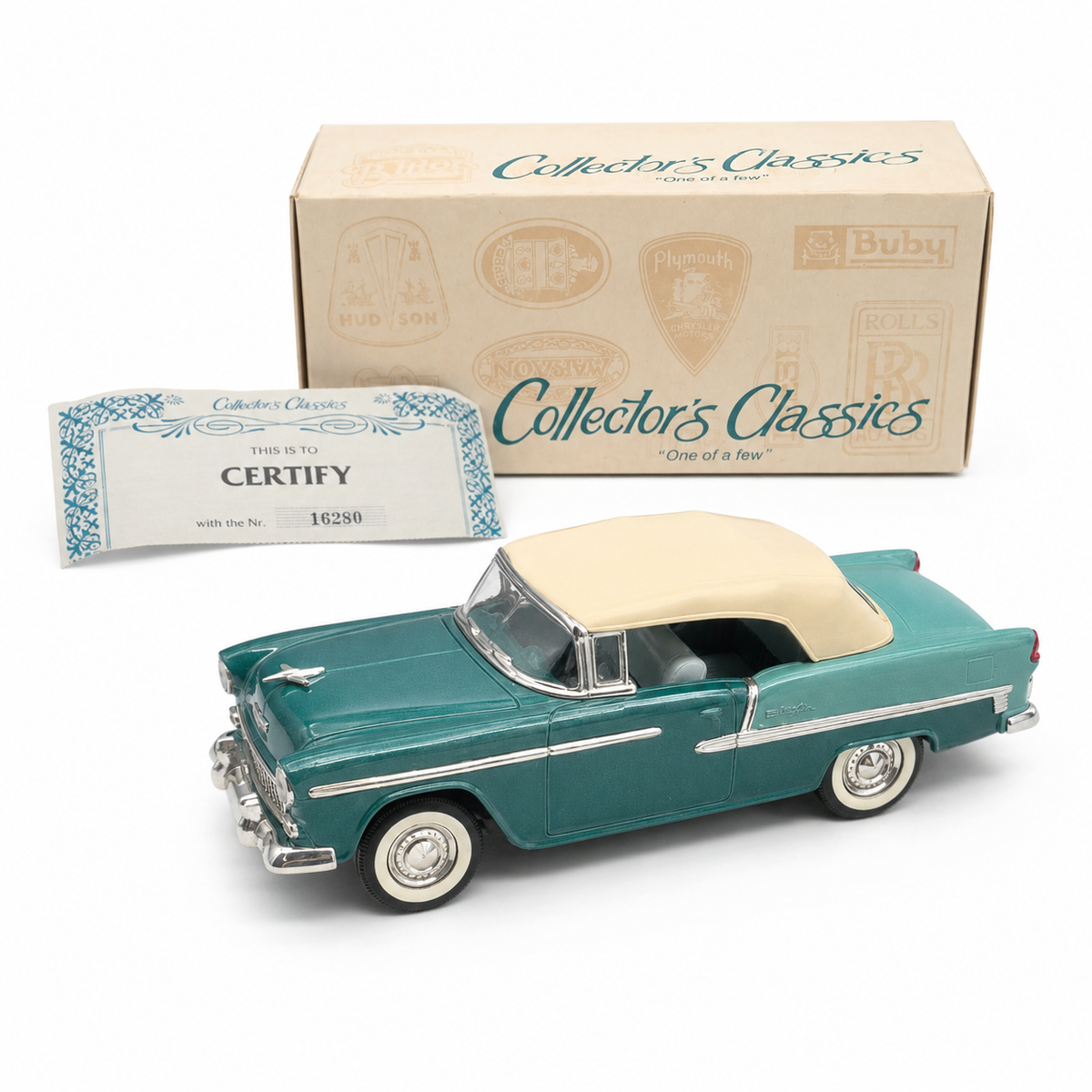 Chevrolet Bel Air Convertible 1955 1:43 – Collector’s Classics Buby – Certificat