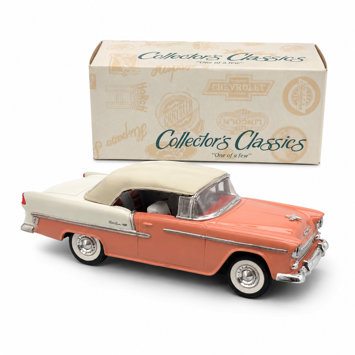Chevrolet Bel Air Convertible 1955 1:43 – Collector’s Classics Buby – Corail, capote relevée