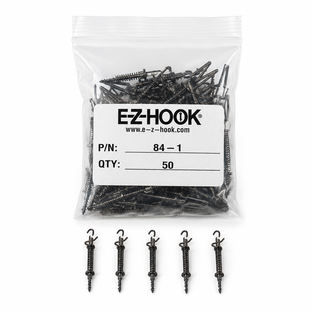 E-Z-Hook 84-1 Bornes de test Nailclip haute température – Paquet de 50