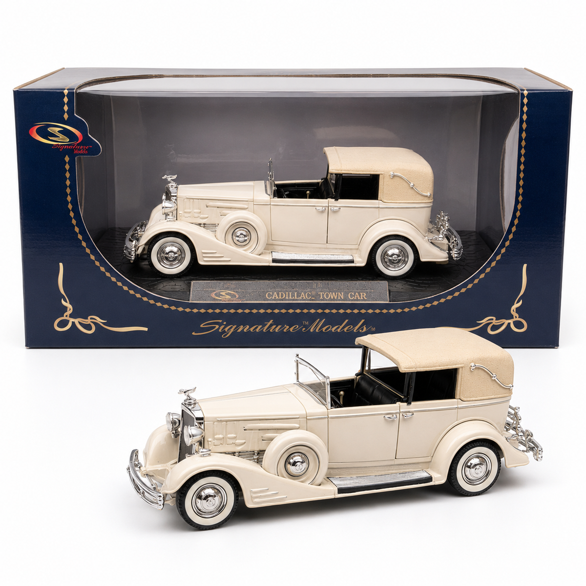 Signature Models Cadillac Town Car 1933 crème 1:32