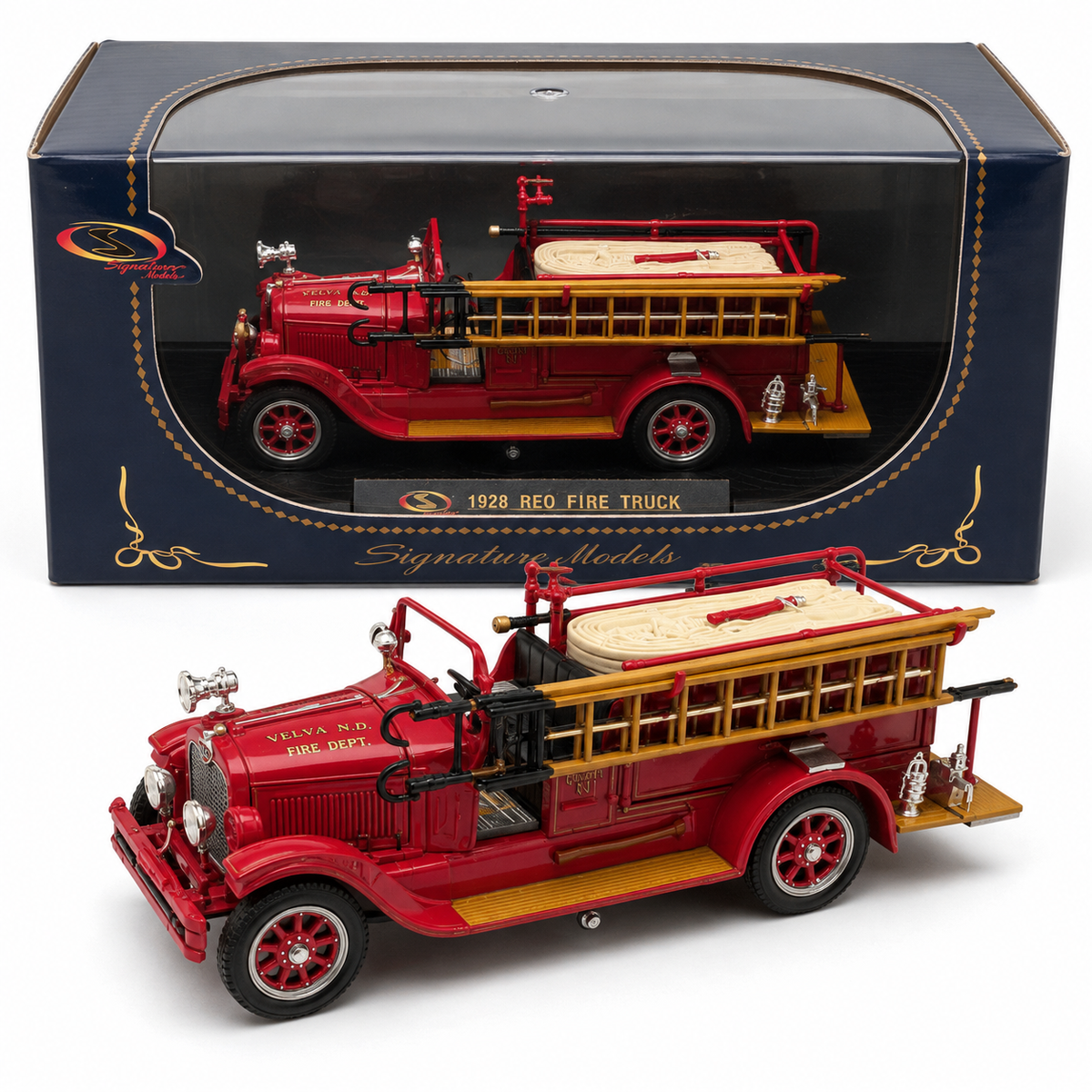 Signature Models camion incendie REO Velva N.D. 1928 1:32