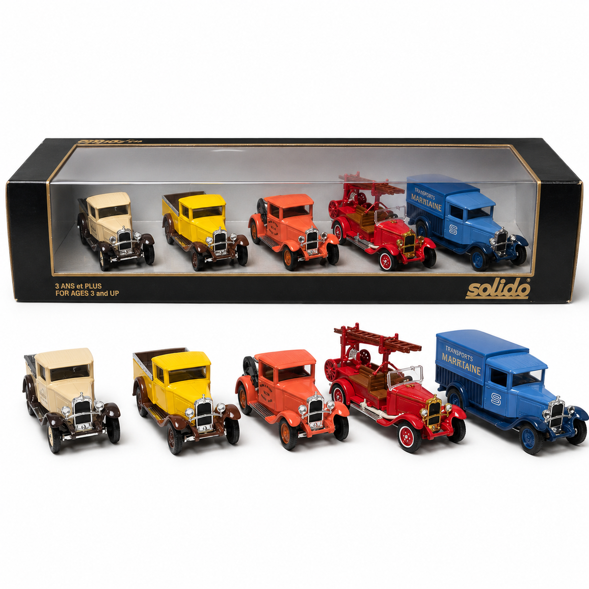 Coffret Solido de 5 véhicules utilitaires anciens 1:43