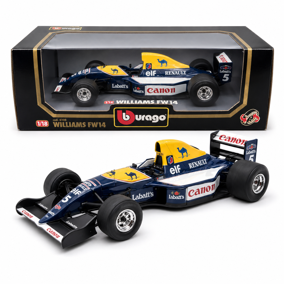 Bburago Williams Renault FW14 Nigel Mansell #5 1991 1:18