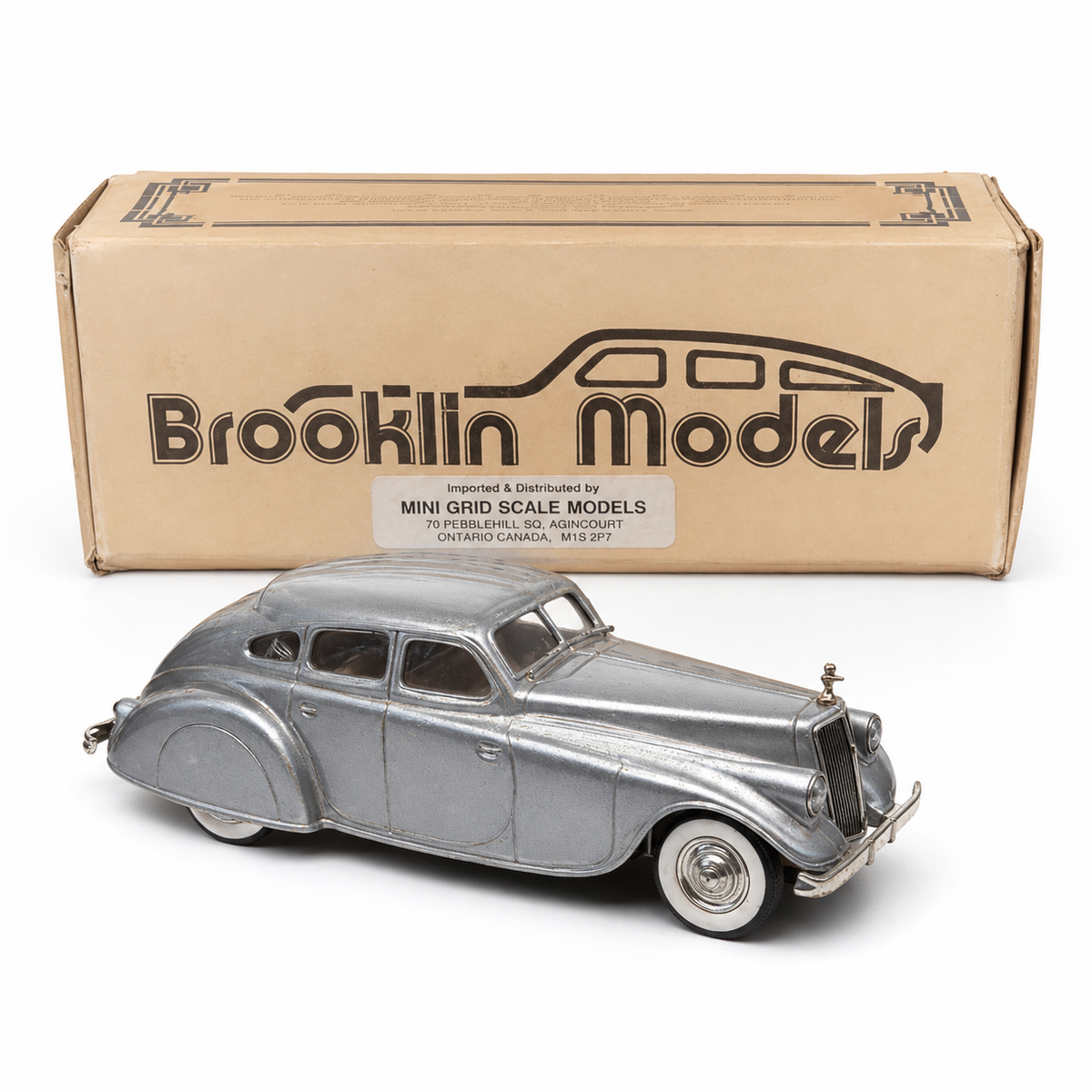 Brooklin Models Pierce-Arrow Silver Arrow argent 1933 1:43