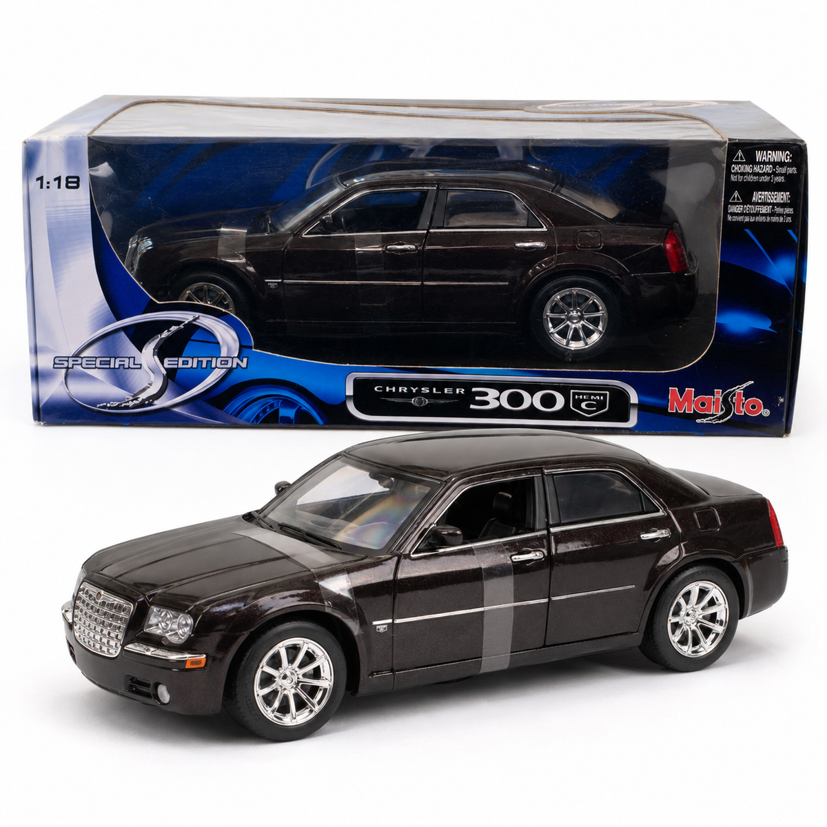 Maisto Chrysler 300C HEMI 2005 brun métallisé 1:18