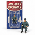 Figurine assise n°14 American Diorama 1:24 pour diorama automobile