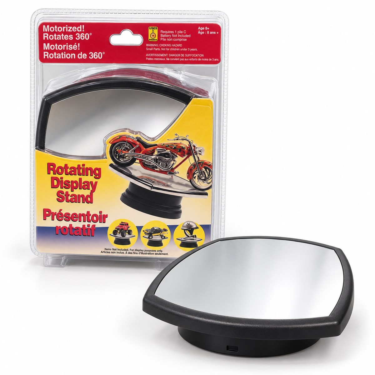 Présentoir rotatif motorisé 360° pour miniatures et collectibles