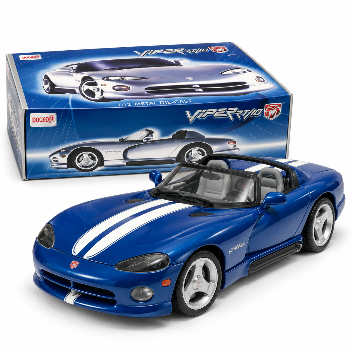 1992 Dodge Viper RT/10 bleu 1:12 Anson édition limitée 1 sur 3 999