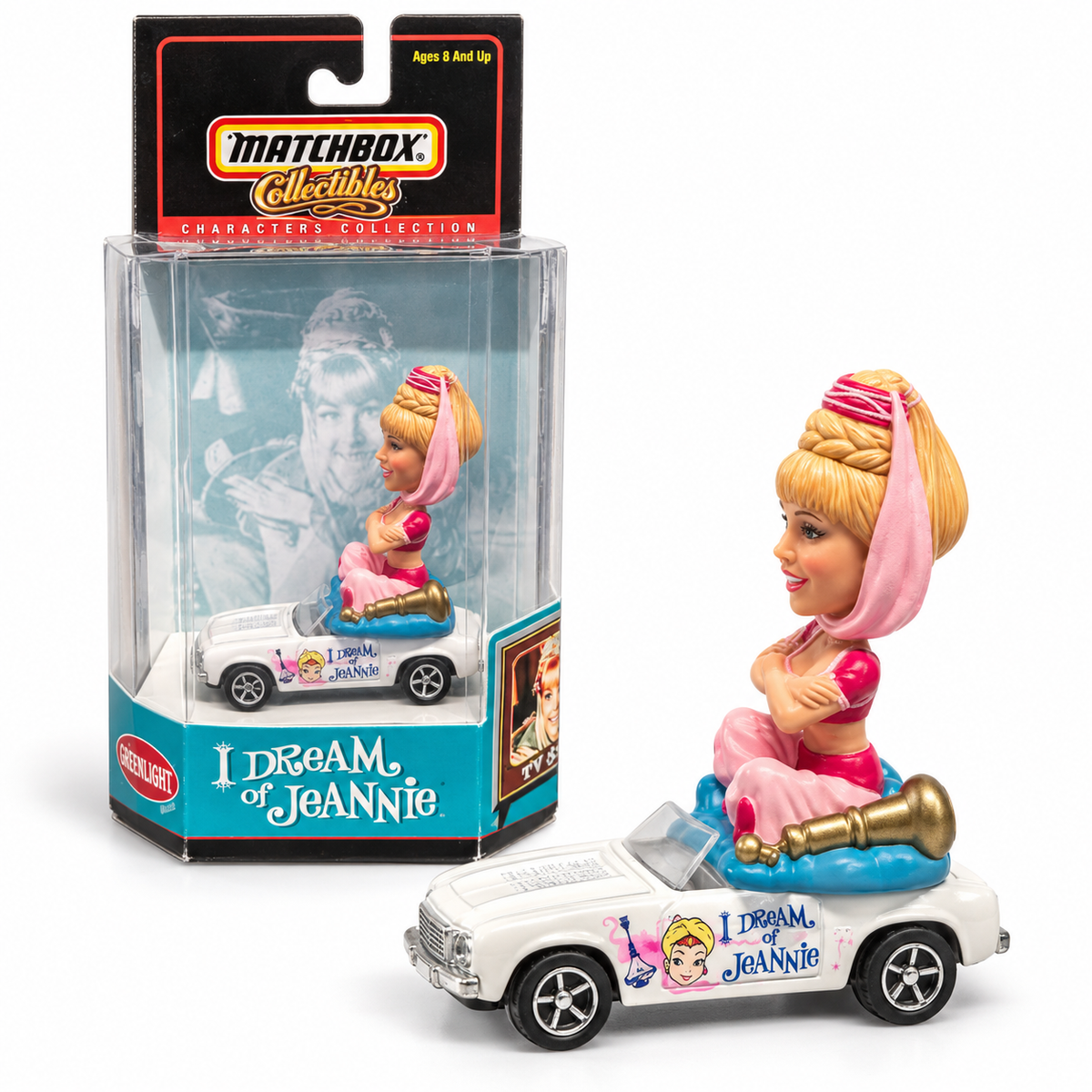 Matchbox Collectibles I Dream of Jeannie – Chevrolet Cabriolet avec figurine