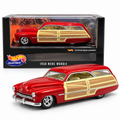 Hot Wheels Collectibles 1950 Mercury Merc Woodie Custom 1:18 Rouge
