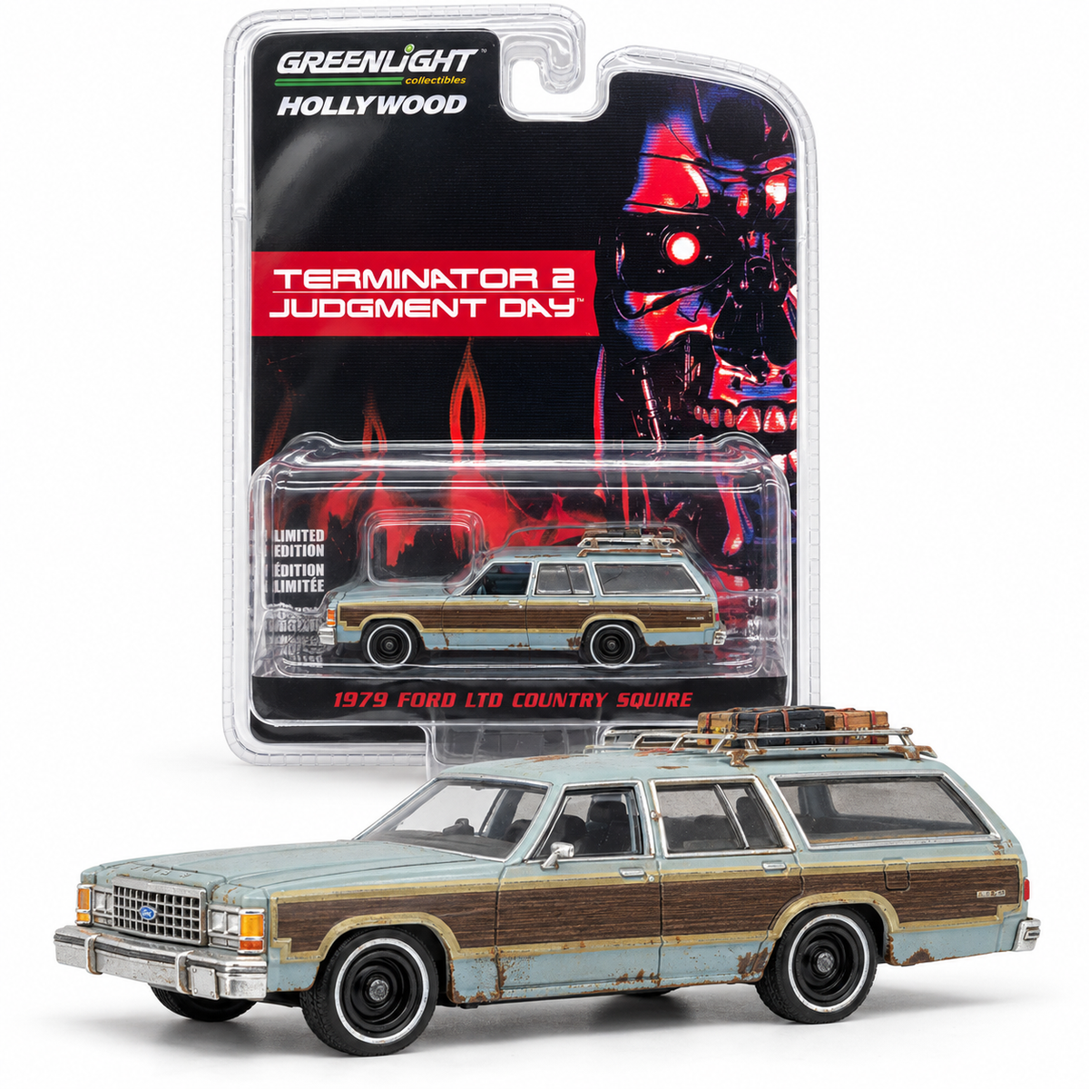 GreenLight Hollywood Terminator 2: Judgment Day – Ford LTD Country Squire 1979 1:64