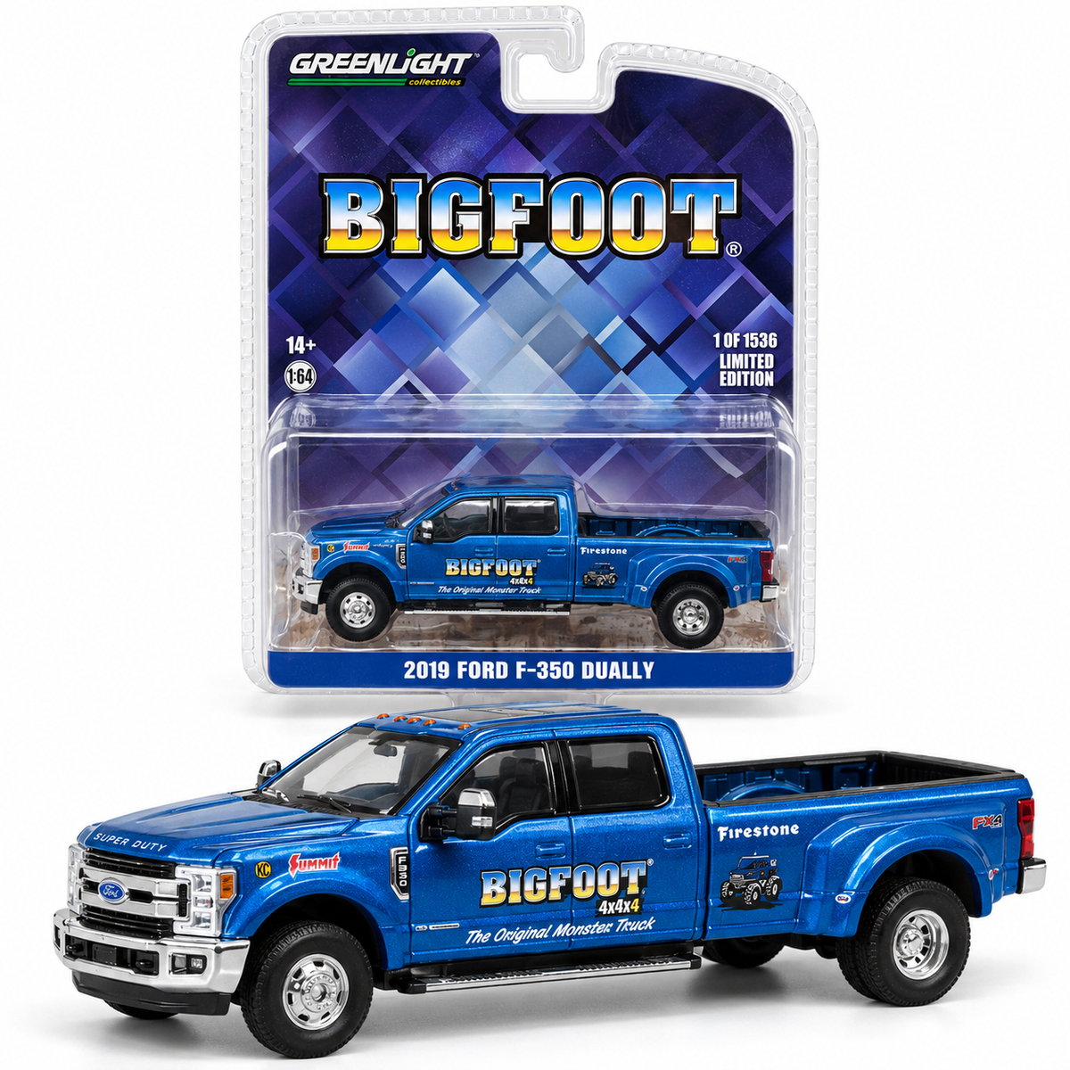 GreenLight Bigfoot – Ford F-350 Dually 2019 1:64