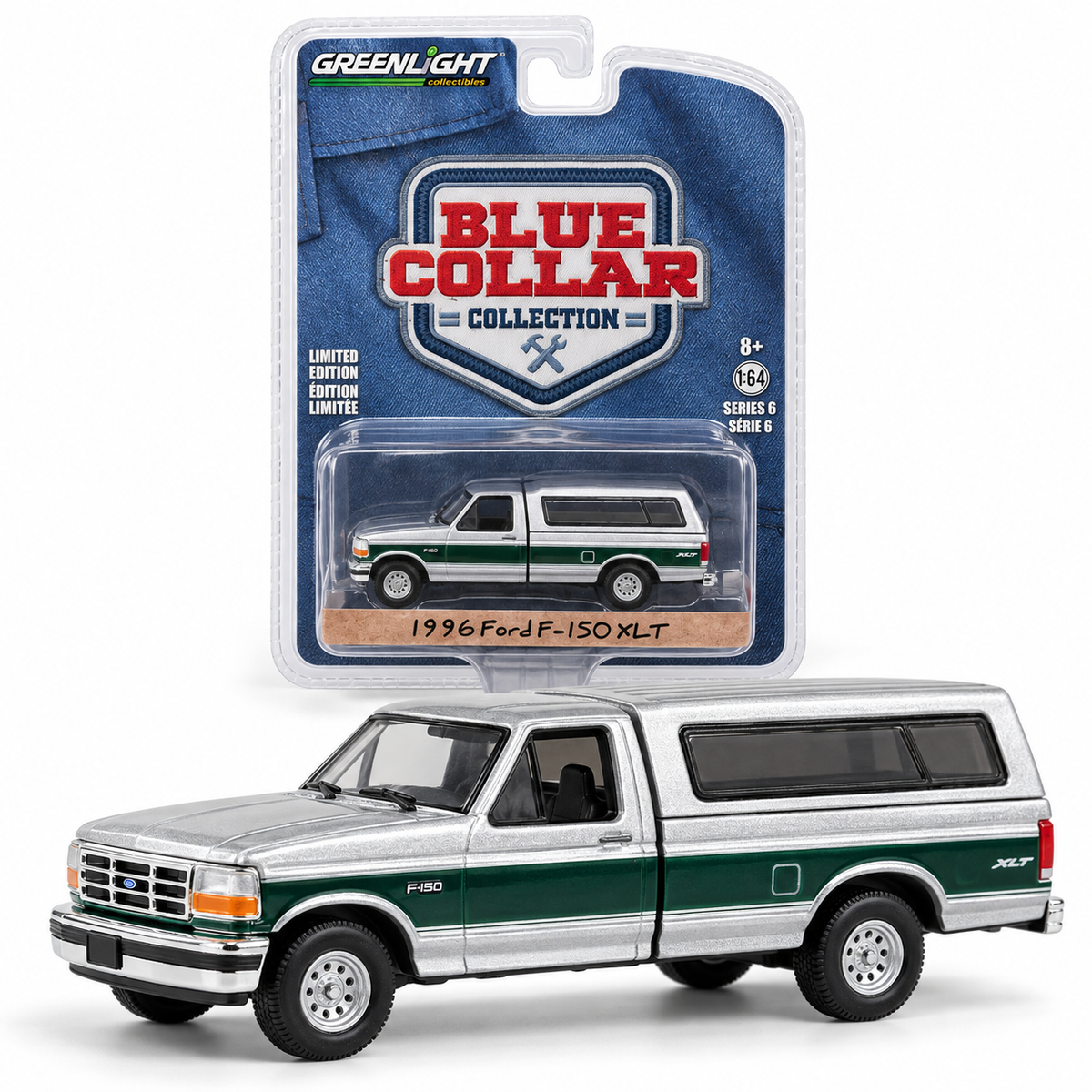 GreenLight Blue Collar Collection Série 6 – Ford F-150 XLT 1996 1:64