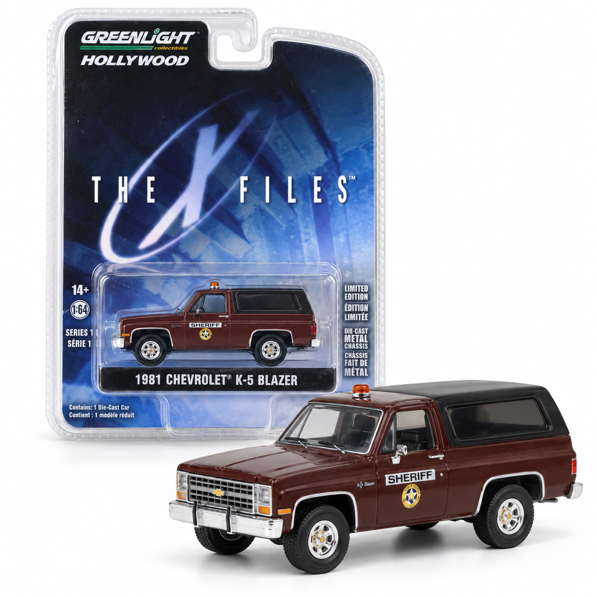 GreenLight Hollywood The X-Files – Chevrolet K-5 Blazer Sheriff 1981 1:64