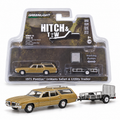 GreenLight Hitch &amp; Tow Série 18 – Pontiac LeMans Safari 1971 avec remorque utilitaire 1:64