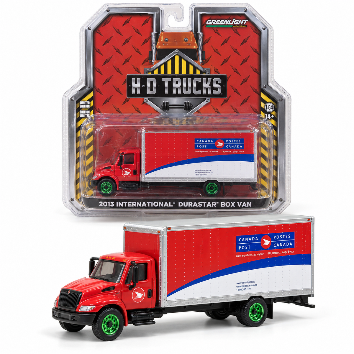 International DuraStar Box Van 2013 Postes Canada 1:64 – GreenLight H.D. Trucks