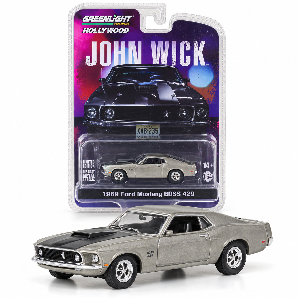 Ford Mustang Boss 429 1969 – John Wick 1:64 – GreenLight Hollywood