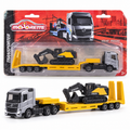 Transporteur Volvo avec excavatrice – Majorette