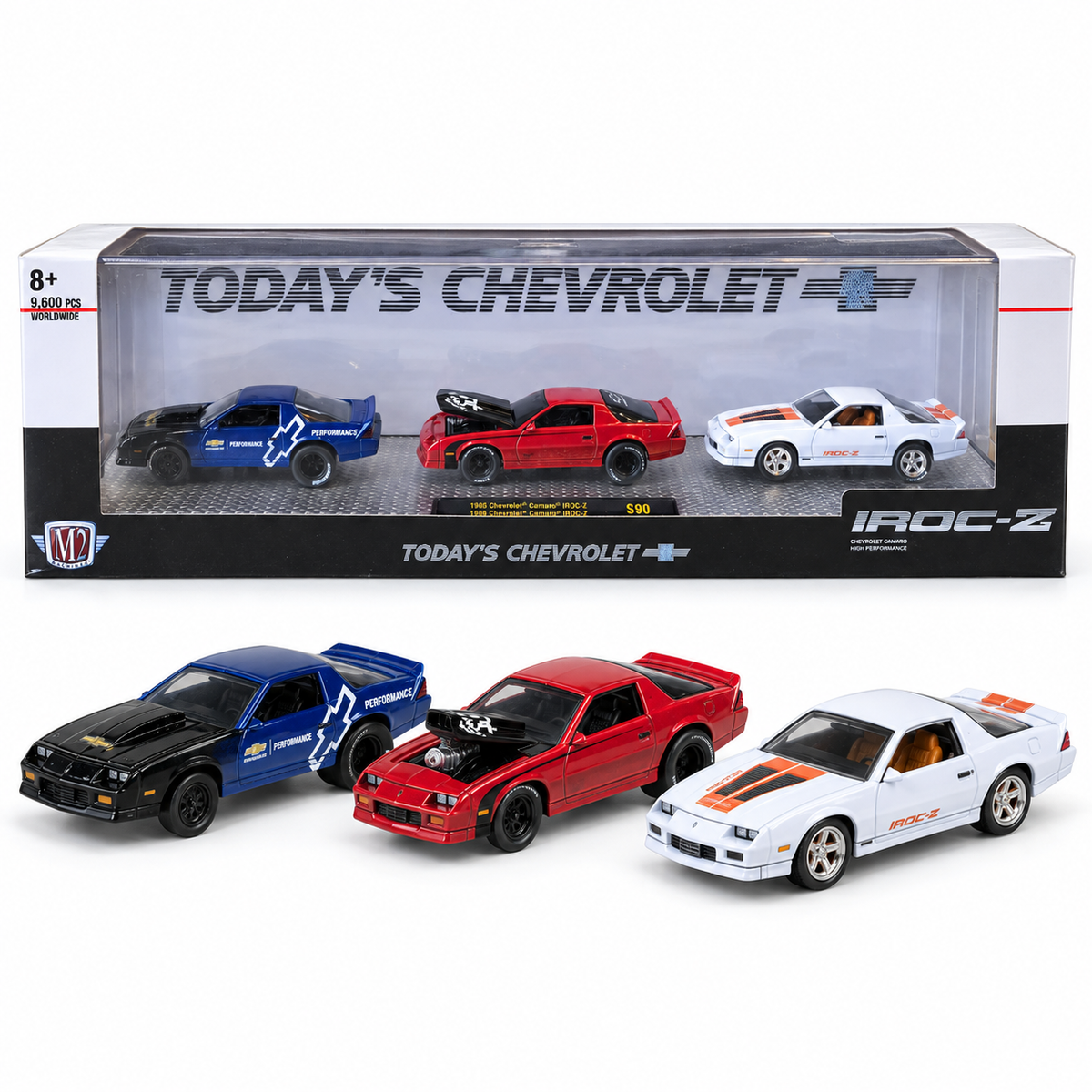Coffret 3 Chevrolet Camaro IROC-Z – M2 Machines