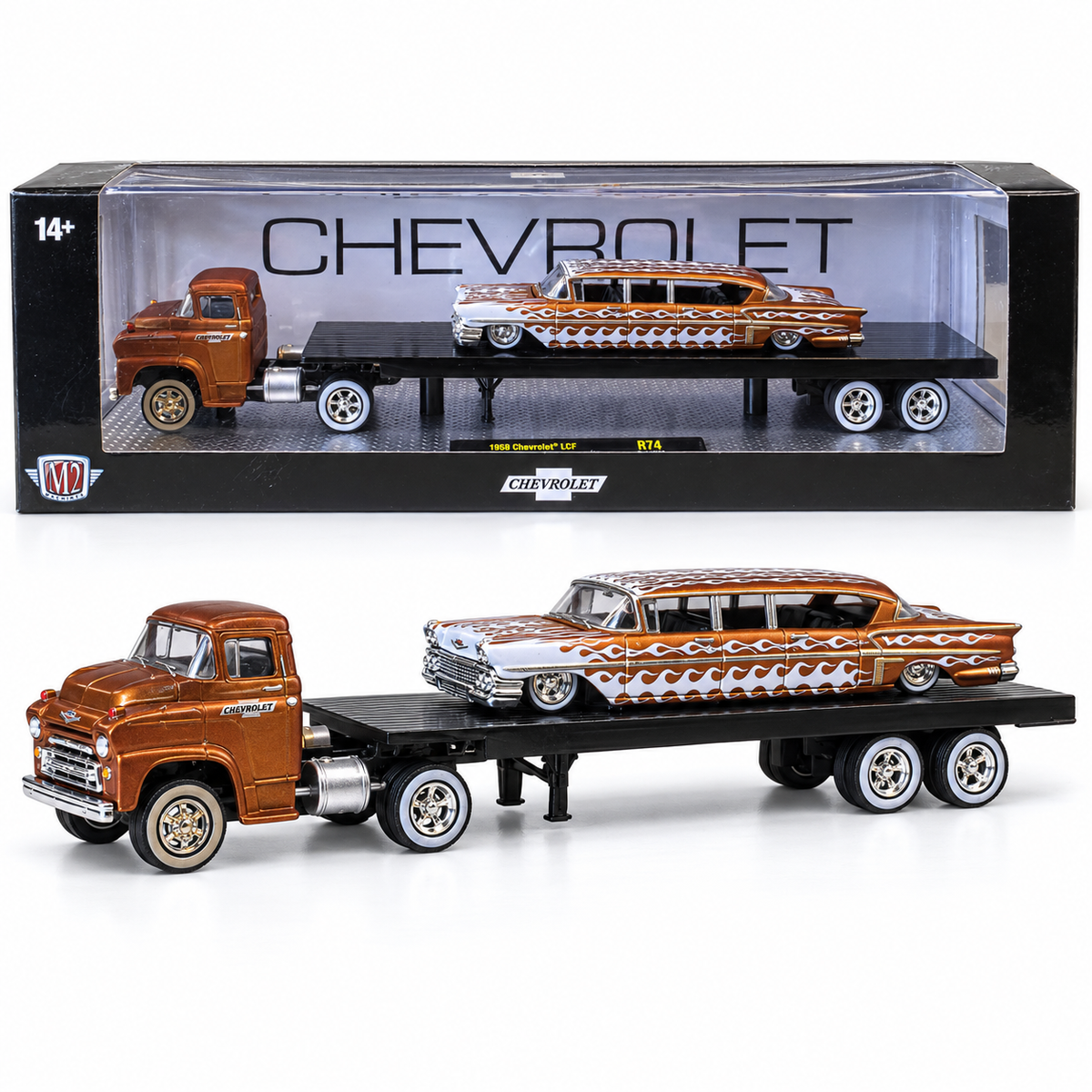 Chevrolet LCF 1958 avec remorque et familiale Chevrolet custom – M2 Machines
