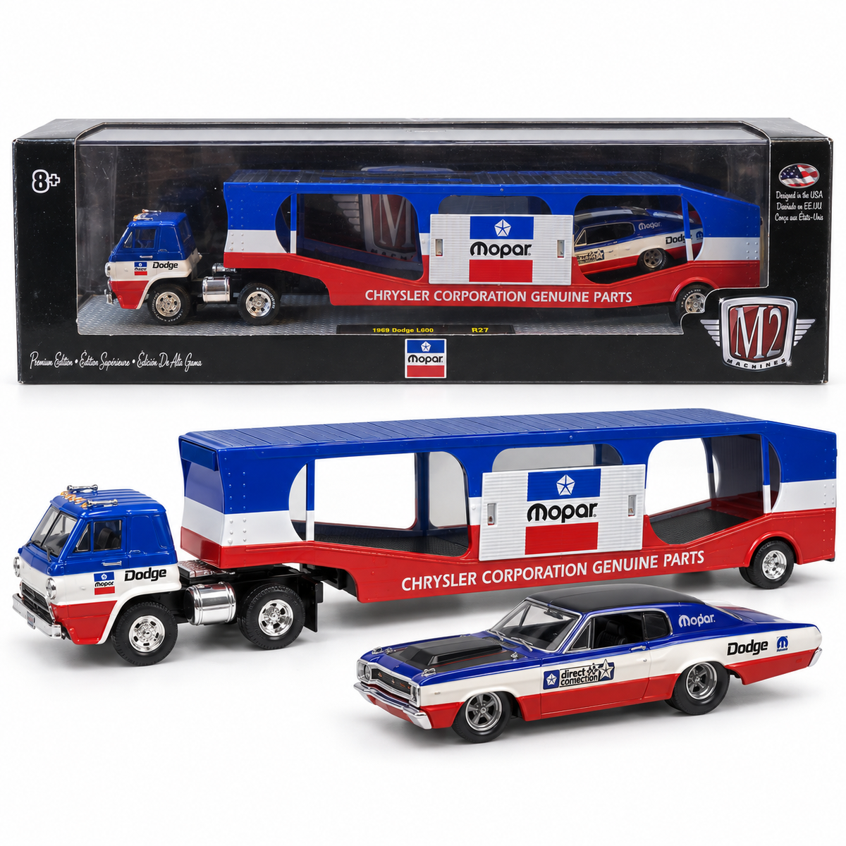Transporteur Mopar 1968 Dodge L600 avec Dodge Charger – M2 Machines