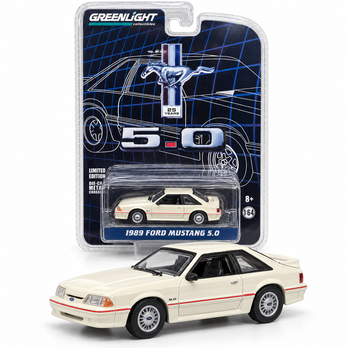 GreenLight Ford Mustang 5.0 25e anniversaire – Ford Mustang 5.0 1989 1:64