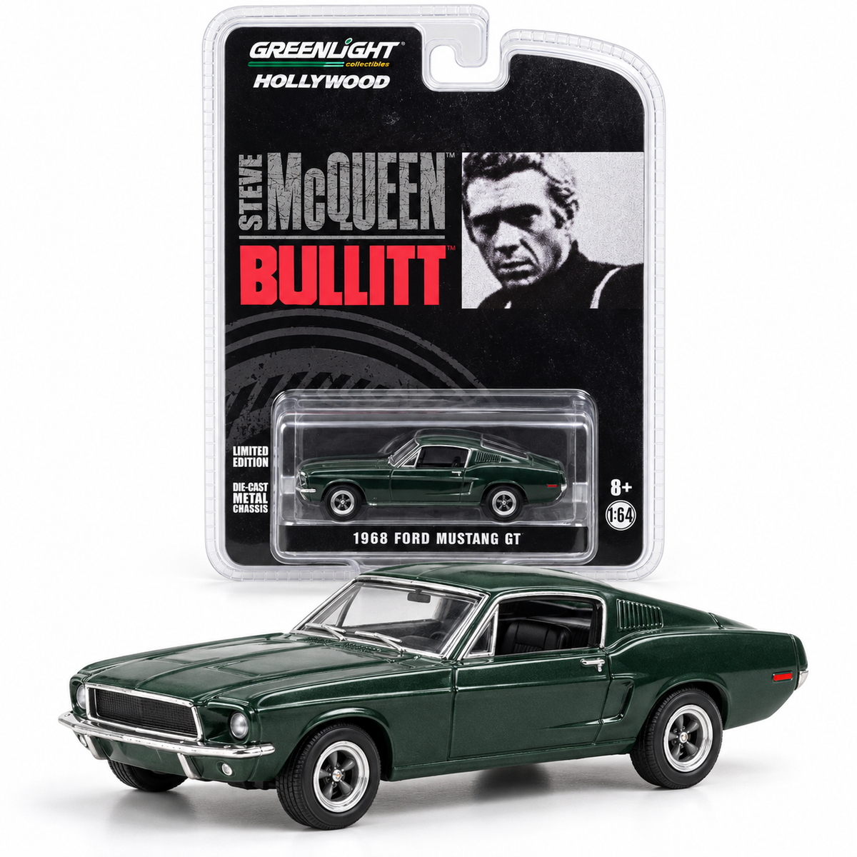 GreenLight Hollywood Bullitt – Ford Mustang GT 1968 1:64
